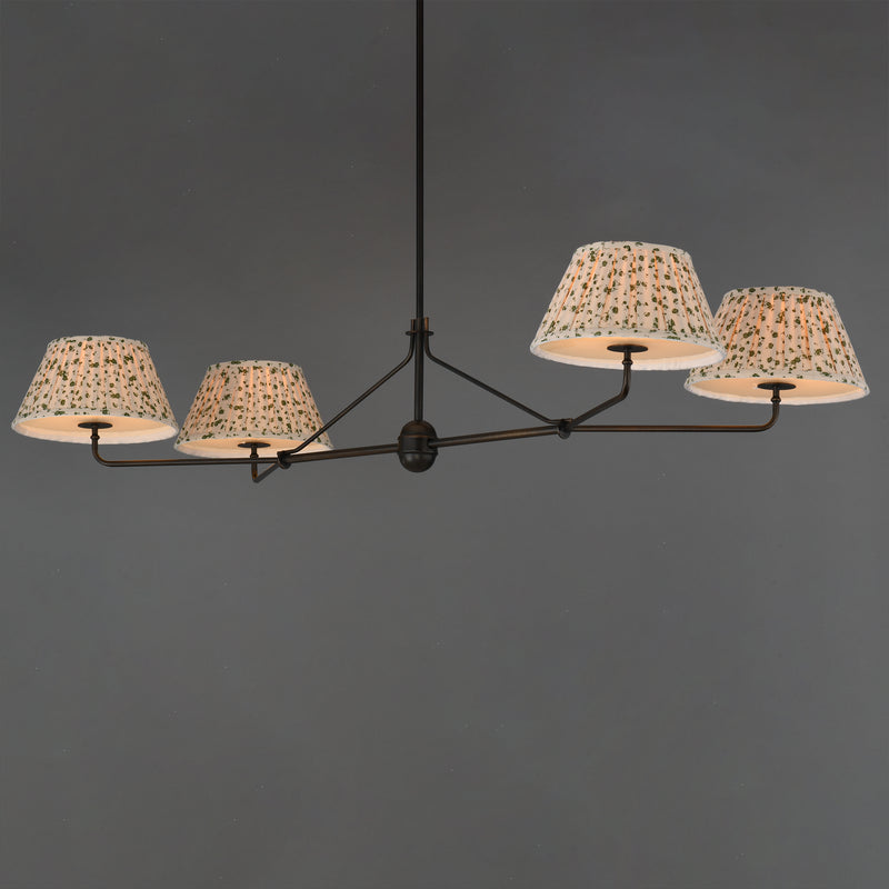 Maxim 18414OWANB Dunbridge 4 Light Chandelier | Antique Bronze