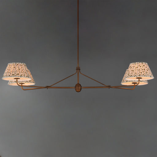 Maxim 18414OWWBR Dunbridge 4 Light Chandelier | Weathered Brass