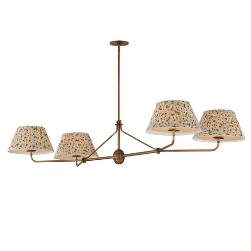 Maxim 18414OWWBR Dunbridge 4 Light Chandelier | Weathered Brass