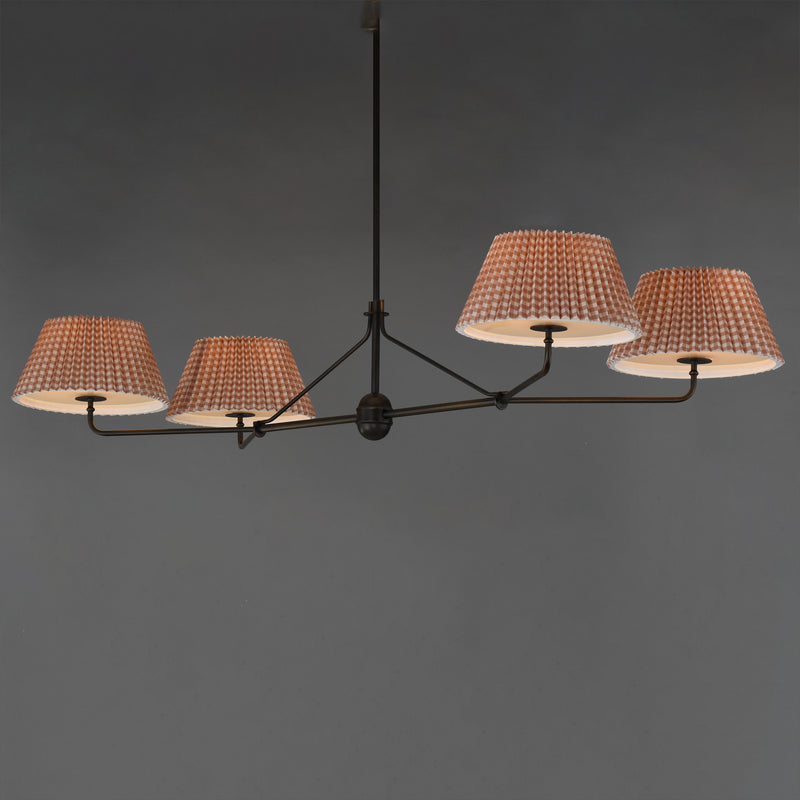Maxim 18414RBANB Dunbridge 4 Light Chandelier | Antique Bronze
