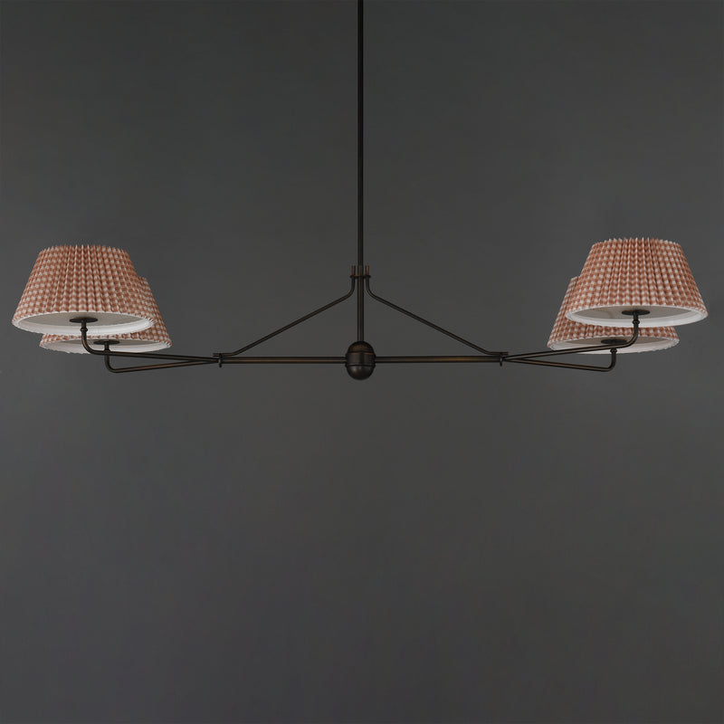Maxim 18414RBANB Dunbridge 4 Light Chandelier | Antique Bronze