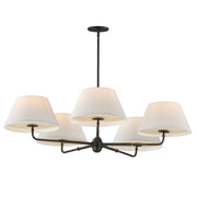 Maxim 18415OFANB Dunbridge 5 Light Chandelier | Antique Bronze
