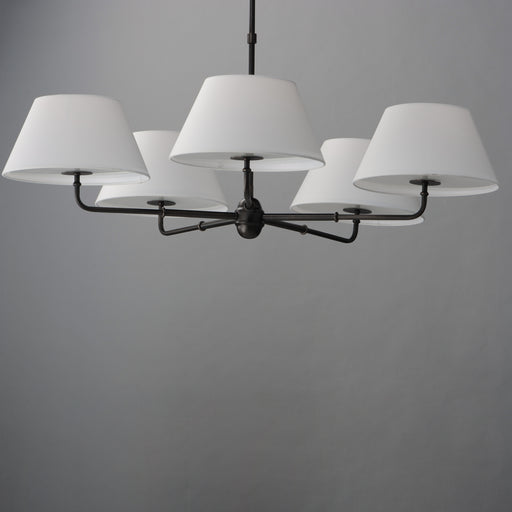 Maxim 18415OFANB Dunbridge 5 Light Chandelier | Antique Bronze