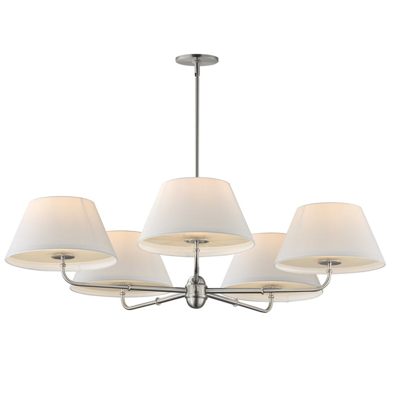 Maxim 18415OFPN Dunbridge 5 Light Chandelier | Polished Nickel