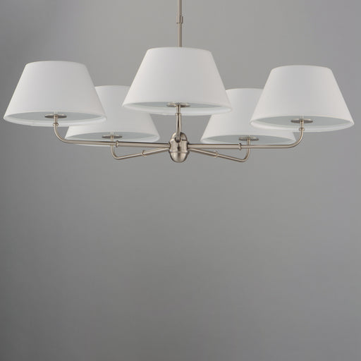 Maxim 18415OFPN Dunbridge 5 Light Chandelier | Polished Nickel