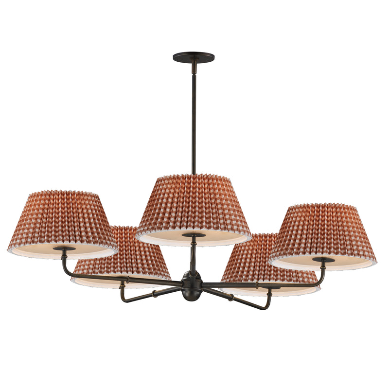 Maxim 18415RBANB Dunbridge 5 Light Chandelier | Antique Bronze
