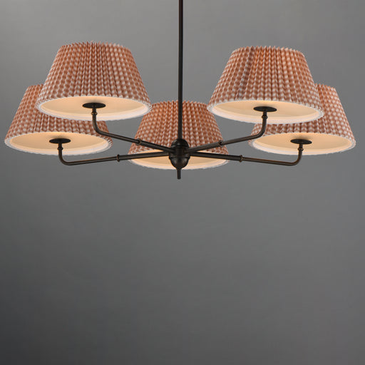 Maxim 18415RBANB Dunbridge 5 Light Chandelier | Antique Bronze
