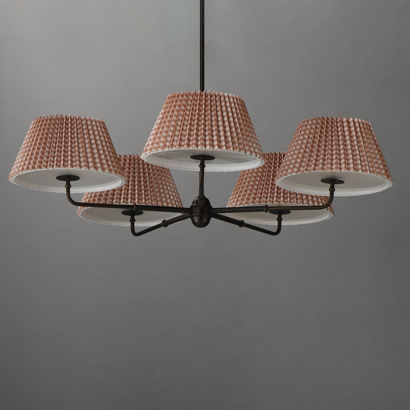 Maxim 18415RBANB Dunbridge 5 Light Chandelier | Antique Bronze