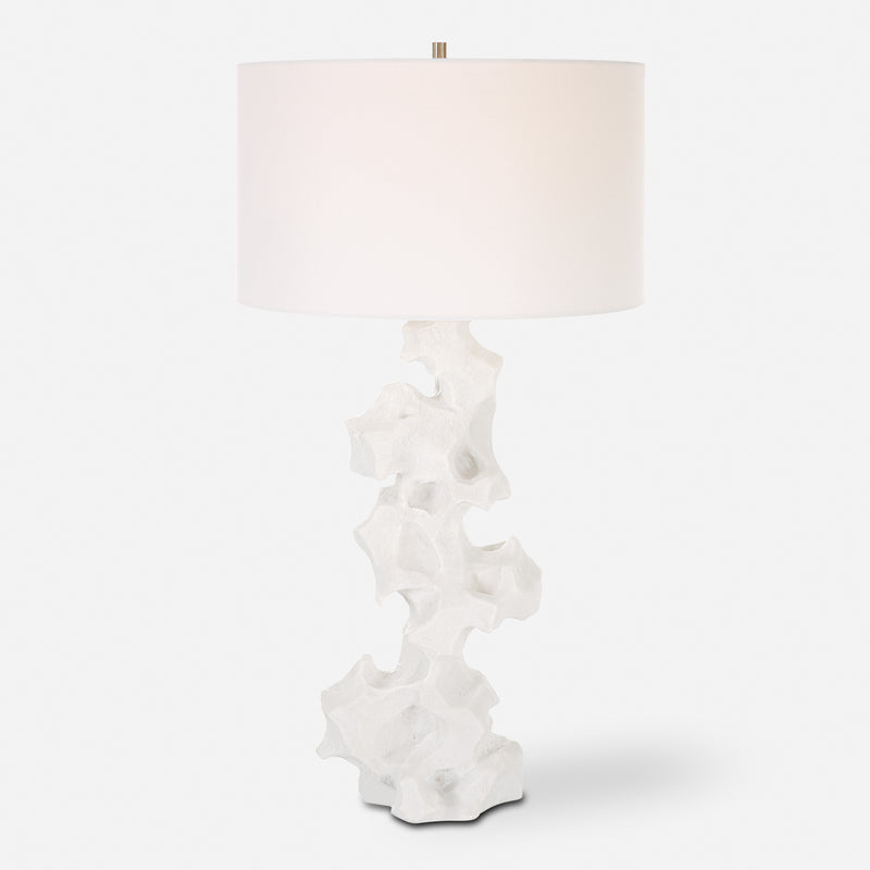 Uttermost Remnant White Marble Table Lamp