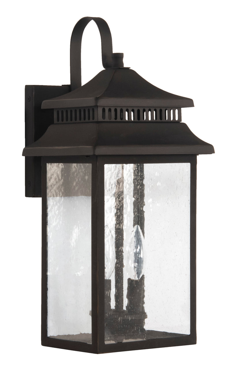 Craftmade ZA3114-DBG Crossbend 2 Light Medium Outdoor Wall Lantern -Dark Bronze Gilded