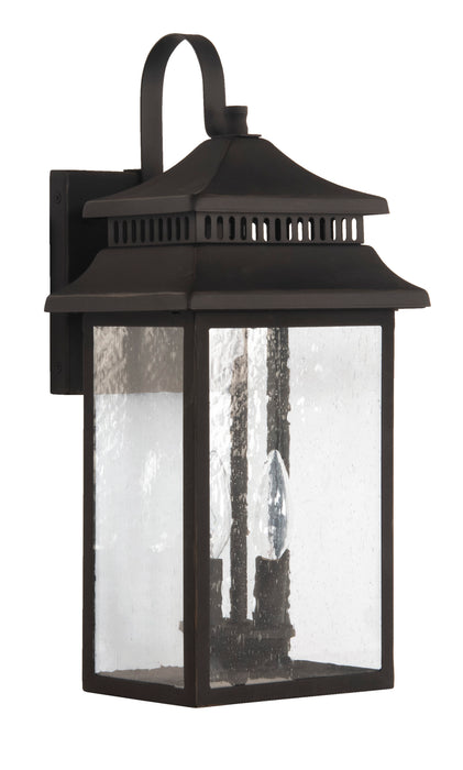 Craftmade ZA3114-DBG Crossbend 2 Light Medium Outdoor Wall Lantern -Dark Bronze Gilded