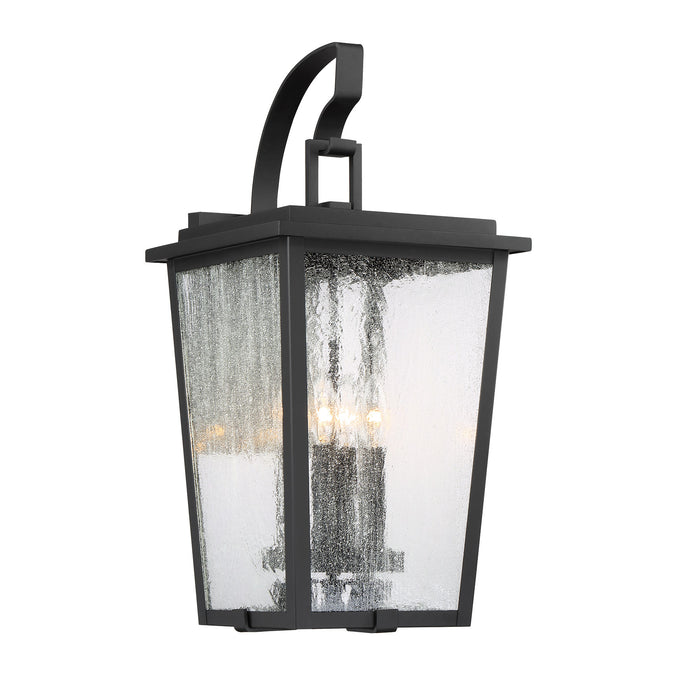 Minka Lavery Great Outdoors Cantebury 4 Light Outdoor Wall Mount-Coal W/Gold