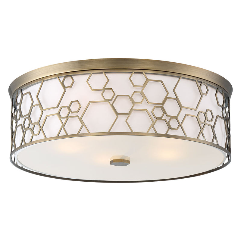 Minka Lavery 20" LED Flush Mount-Polished Satin Brass
