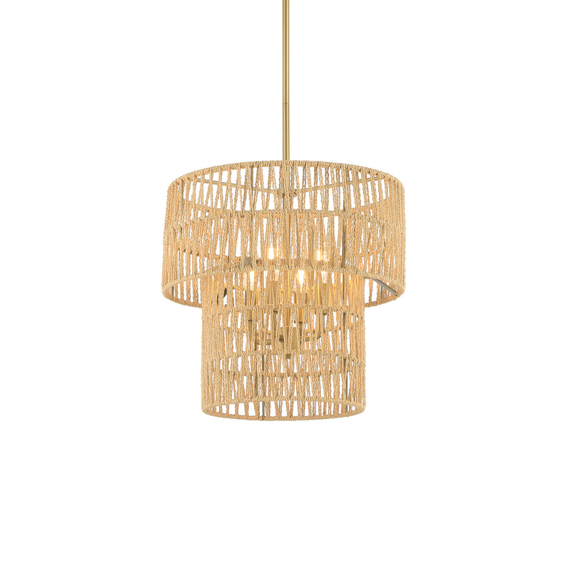 Minka Lavery Bungalow Heaven 4 Light Pendant-Soft Brass