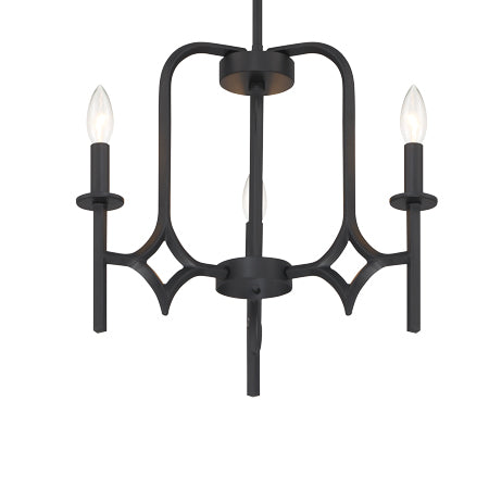 Minka Lavery Muncie 3 Light Chandelier-Coal