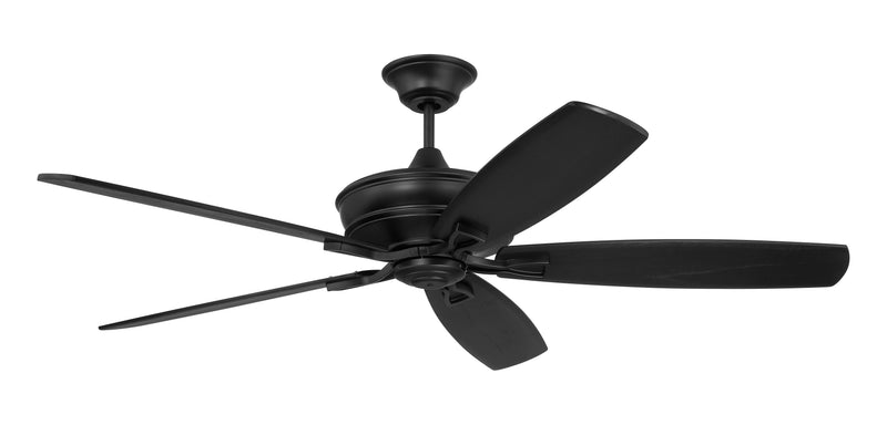 Craftmade SNT60FB5 Santori 60 Outdoor Ceiling Fan -Flat Black - ALCOVE LIGHTING