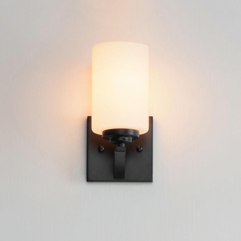 Maxim 20030SWBK Deven 1 Light Wall Sconce | Black