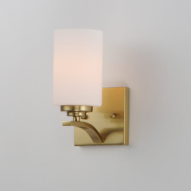 Maxim 20030SWSBR Deven 1 Light Wall Sconce | Satin Brass