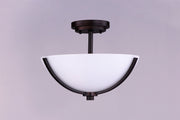 Maxim 20031SWOI Deven 3 Light Semi Flush Mount | Oil Rubbed Bronze