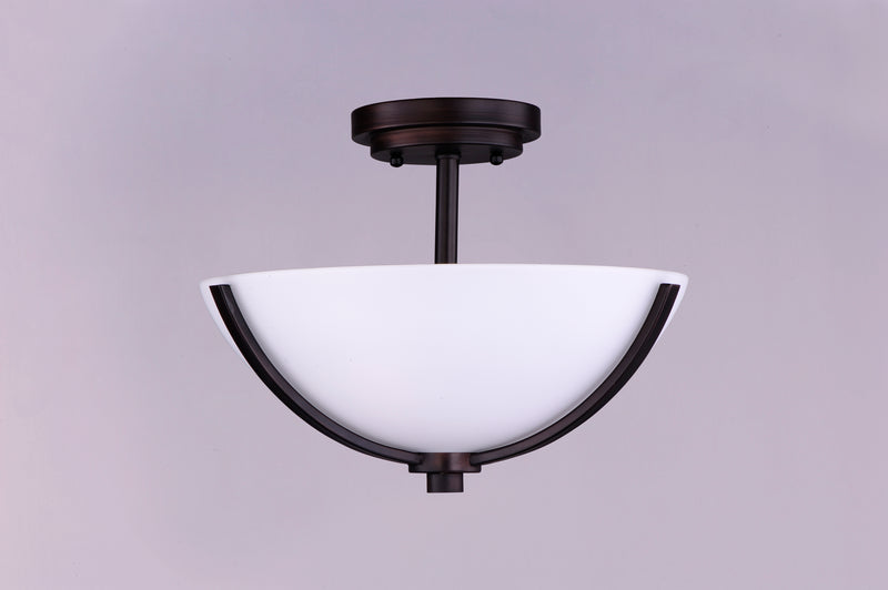 Maxim 20031SWOI Deven 3 Light Semi Flush Mount | Oil Rubbed Bronze