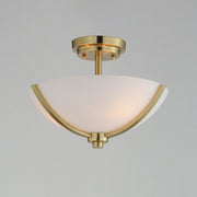 Maxim 20031SWSBR Deven 3 Light Semi Flush Mount | Satin Brass