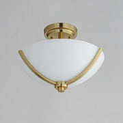 Maxim 20031SWSBR Deven 3 Light Semi Flush Mount | Satin Brass