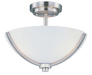 Maxim 20031SWSN Deven 3 Light Semi Flush Mount | Satin Nickel