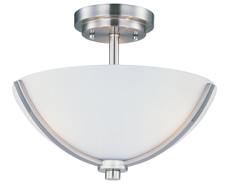 Maxim 20031SWSN Deven 3 Light Semi Flush Mount | Satin Nickel