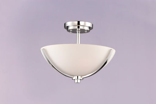 Maxim 20031SWSN Deven 3 Light Semi Flush Mount | Satin Nickel