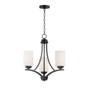 Maxim 20033SWBK Deven 3 Light Chandelier | Black