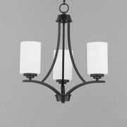 Maxim 20033SWBK Deven 3 Light Chandelier | Black