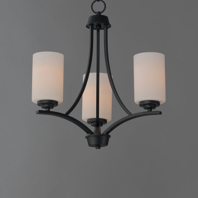Maxim 20033SWBK Deven 3 Light Chandelier | Black