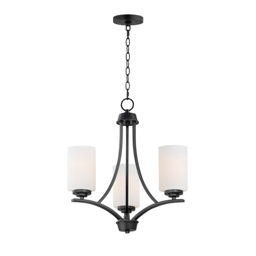 Maxim 20033SWBK Deven 3 Light Chandelier | Black