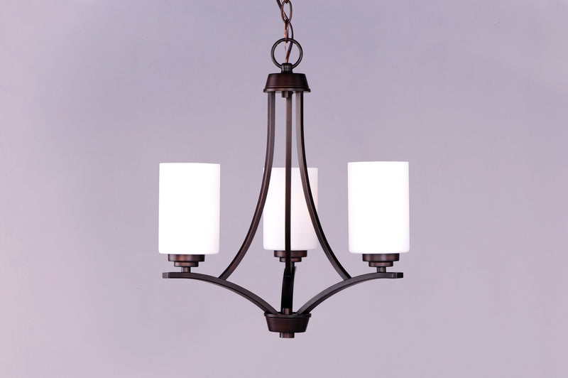 Maxim 20033SWOI Deven 3 Light Chandelier | Oil Rubbed Bronze