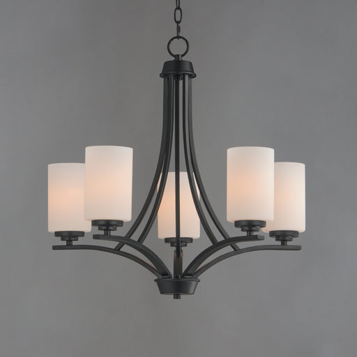 Maxim 20035SWBK Deven 5 Light Chandelier | Black