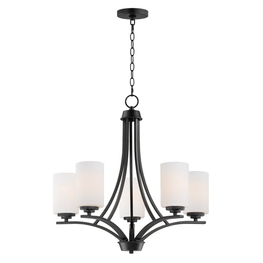 Maxim 20035SWBK Deven 5 Light Chandelier | Black