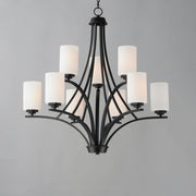 Maxim 20036SWBK Deven 9 Light Chandelier | Black