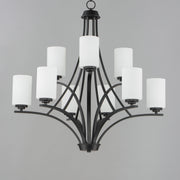 Maxim 20036SWBK Deven 9 Light Chandelier | Black