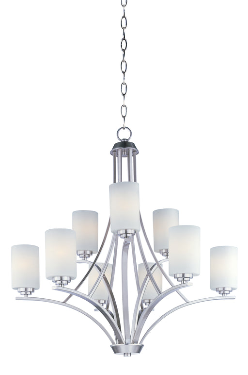 Maxim 20036SWSN Deven 9 Light Chandelier | Satin Nickel