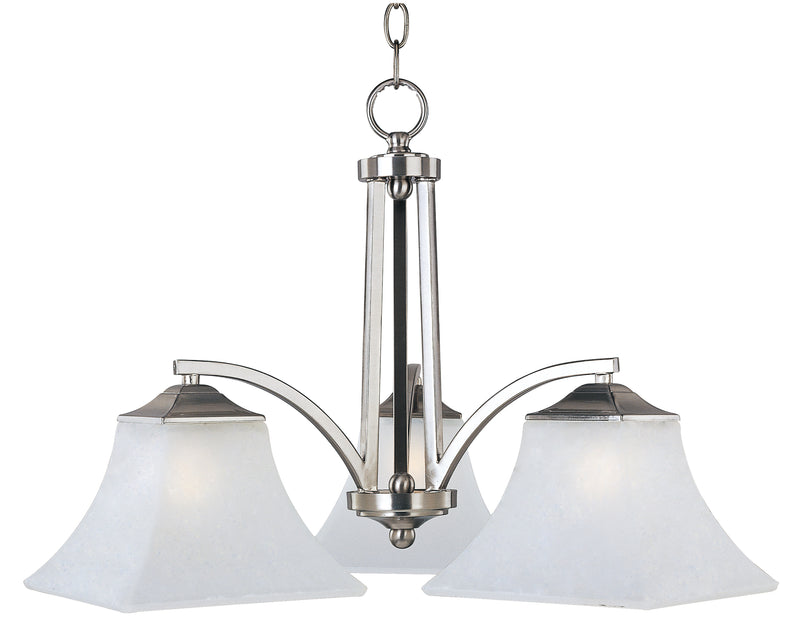 Maxim 20094FTSN Aurora 3 Light Chandelier | Satin Nickel