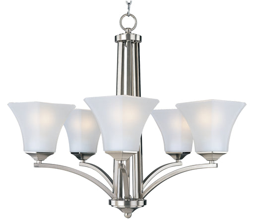 Maxim 20095FTSN Aurora 5 Light Chandelier | Satin Nickel