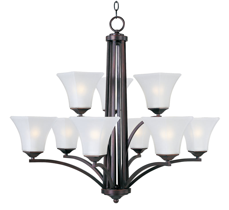 Maxim 20096FTOI Aurora 9 Light Chandelier | Oil Rubbed Bronze