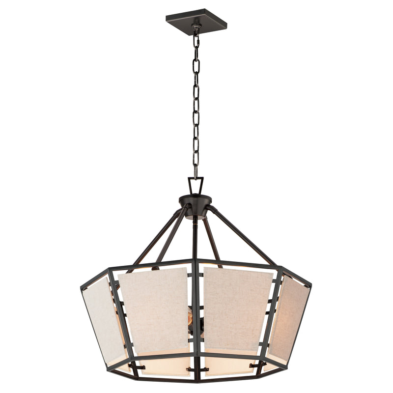 Maxim 20265CVBK Montauk 4 Light Chandelier | Black
