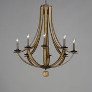 Maxim 20348DWAR Basque 8 Light Chandelier | Driftwood/Anthracite