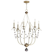 Maxim 20486ECVG Formosa 6 Light Chandelier | Ecru/Venetian Gold