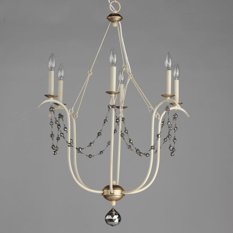 Maxim 20486ECVG Formosa 6 Light Chandelier | Ecru/Venetian Gold