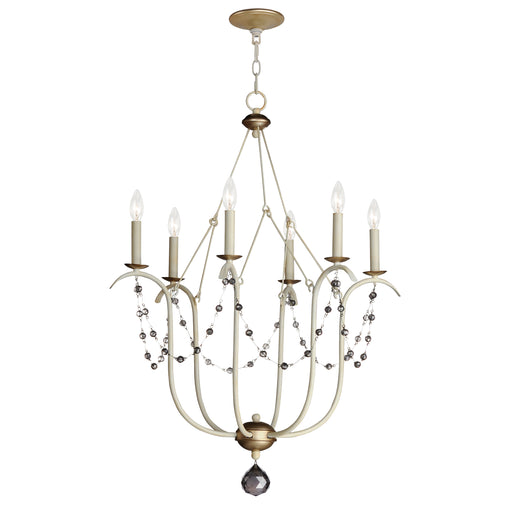 Maxim 20486ECVG Formosa 6 Light Chandelier | Ecru/Venetian Gold