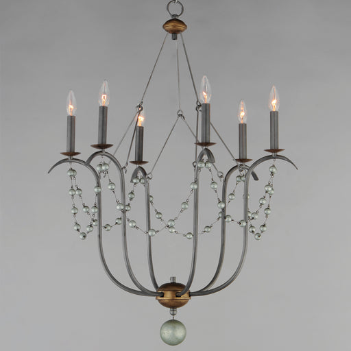 Maxim 20486GN Formosa 6 Light Chandelier | Golden Noir