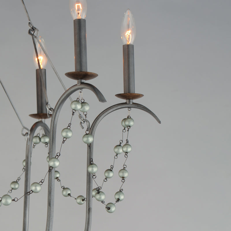Maxim 20486GN Formosa 6 Light Chandelier | Golden Noir