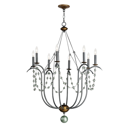 Maxim 20488GN Formosa 8 Light Chandelier | Golden Noir